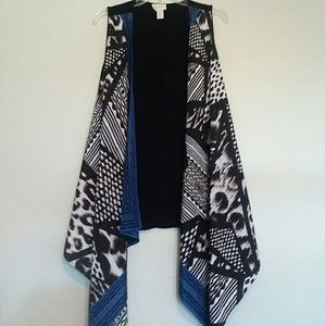 Scarf front vest
